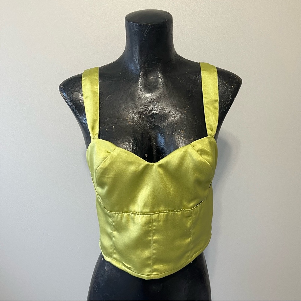 Abercrombie & Fitch Satin Green Top